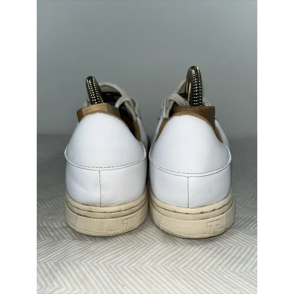 True Linkswear TL-01 Spikeless Mens Golf Shoes White Leather Sz 8.5 All‎ Weather
